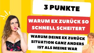 Warum Ex zurück so schnell scheitern kann [upl. by Dougall]