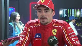 Charles Leclerc PostRace Interview  2024 Bahrain Grand Prix [upl. by Adiasteb234]