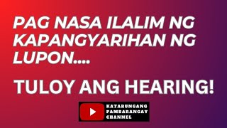 Kung sakop ng kapangyarihan ng Lupon ang reklamo maari ng pag usapan ang lugar ng hearing [upl. by Akieluz]