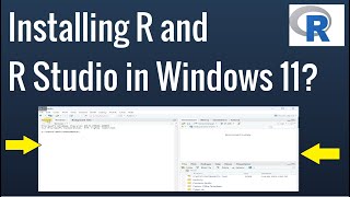 Install R and RStudio on Windows 11 2023  Tutorial for beginners [upl. by Cicero437]