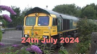 Trains at Runcorn station in 2024 [upl. by Mahseh]