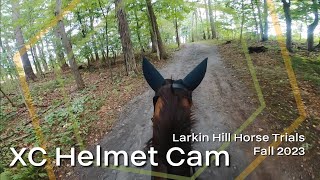 HELMET CAM Larkin Hill Horse Trials Fall 2023  Novice Cross Country Course  GoPro Equestrian Vlog [upl. by Gabrila485]