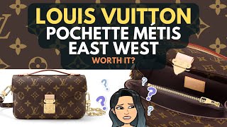 🥰 💓 LOUIS VUITTON Pochette Métis East West REVIEW  WORTH IT 🥰 LV Pochette Métis East West HANDBAG [upl. by Yruok]