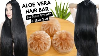 How To Make Aloe Vera Gel Hair Bar For Hair Growth Stop Hair Fall Dry Hairamp Itchy Scalp Remedy [upl. by Gnes]