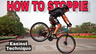 How to Do STOPPIE On a BICYCLE That Has Mechanical Disc Brakes [upl. by Niels]