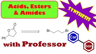 Lactone Synthesis Problem from dibromopropane Organic Chemistry Help Tutorial ester amide [upl. by Litsyrk176]