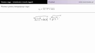 Oblicz granicę ciągu  twierdzenie o 3 ciągach  przykład 2 [upl. by Osmen]