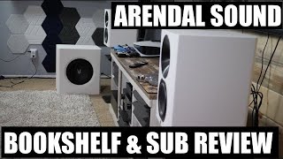 Arendal Sound  1723 THX Bookshelf amp 1961 1V Subwoofer Review [upl. by Ahsiemal]