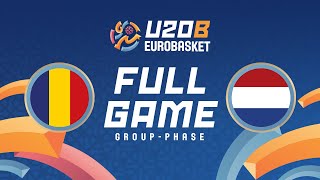 Group Phase  Romania v Netherlands  Full Basketball Game  FIBA U20 Womens EuroBasket 2024 Div B [upl. by Nuahsal842]