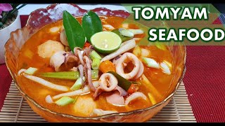 RESEP TOMYAM SEAFOOD  SEDERHANA ENAK amp SEGAR BANGET LUAR BIASAA [upl. by Nalod]