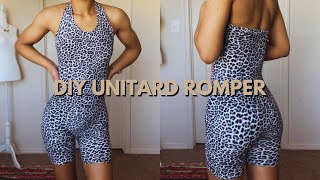 DIY Unitard RomperBodysuit Tutorial [upl. by Fonzie]