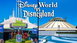 Top Disney World Rides vs Disneyland Rides Pt 2  Tomorrowland [upl. by Kalmick]