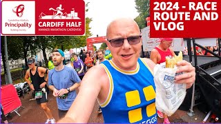 CARDIFF HALF MARATHON 2024  RACE ROUTE AND VLOG [upl. by Ingold727]