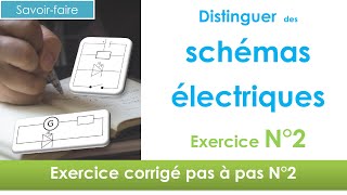 Savoir distinguer des schémas ex2 en 1 🔋  électricité collège niveau 5ème et plus [upl. by Alduino716]