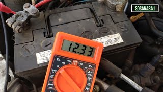 How to Test a Car Battery with a digital Multimeter [upl. by Raseda]