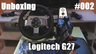 Unboxing 002  Logitech G27 Lenkrad  GermanHD quotMein neues Lenkradquot [upl. by Aitram]