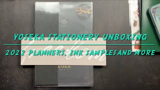 2022 Planners Foutain Pen Inks amp More  Take A Note Planner  Yoseka Unboxing [upl. by Hathcock]