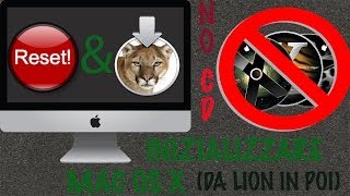 INIZIALIZZAREFORMATTARE un MAC da OS X Lion a El Capitansenza CD2016 [upl. by Daniel]