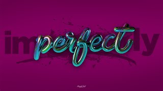 3D Text effect  Custom 3D lettering design [upl. by Marte]