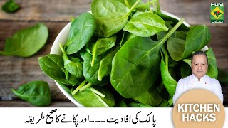 Health Benefits of Spinach  Goodness of the vegetable  Mehboob Khan  Hack  Mehboob Kitchen [upl. by Staal]