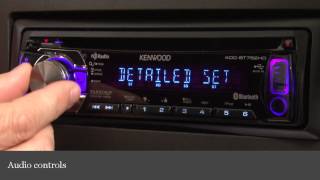 Kenwood KDCBT752HD CD Receiver Display and Controls Demo  Crutchfield Video [upl. by Rheingold804]