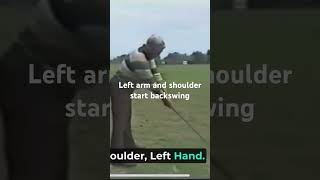 Moe Normans shows how he starts his backswing [upl. by Akemrehs]