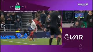 Andrew Robertson Red Card  Tottenham vs Liverpool 22 [upl. by Gnni]