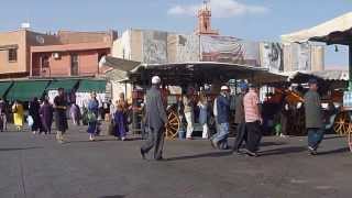 MOROCCO  Marrakech Market Square  Morocco Travel  Vacation Tourism Holidays HD [upl. by Dorena]