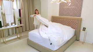 CROWN GOOSE Korean Luxury Goose Duvet How to make a hotel bed [upl. by Bettina]