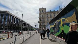 Gothenburg Sweden walk from Bommens Hamn to the Lion Stairs 4K [upl. by Garibald]