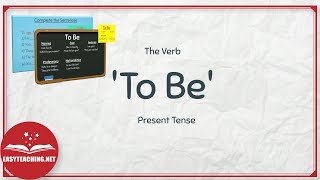 Introduction to the Verb To Be  ESL Lessons  EasyTeaching [upl. by Perr]