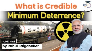 What is deterrence How has it evolved What is credible minimum deterrent UPSC SECURITY [upl. by Nileak]