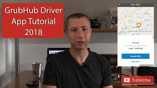 GrubHub Delivery App for Drivers Tutorial [upl. by Ahsiekin]