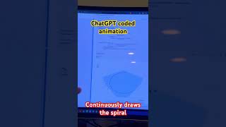 ChatGPT spiral animation Jupyter notebook coding shorts programming [upl. by Yatnuahs617]