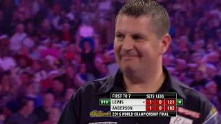 BACKTOBACK CHAMP Anderson v Lewis  2016 World Darts Championship [upl. by Letitia]