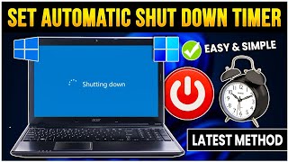 How to Set a Shutdown Timer on Windows 1011 PCLaptop 2024🕒💻Adjust Automatic Shutdown Timer PC🖥️ 🤯 [upl. by Almallah]