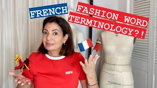 French Fashion Word Terminology [upl. by Cirdek25]