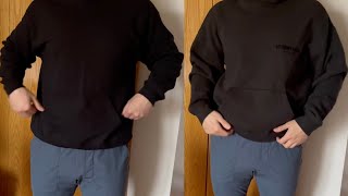 GILDAN HEAVY blend hoodie VS Fear Of God Essentials Fall Winter 2023 Hoodie [upl. by Adniroc303]