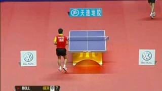 China vs World 2010 Wang HaoTimo Boll [upl. by Maxey]