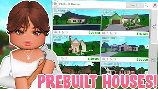 🏠Touring ALL The PREBUILT HOUSES in Bloxburg🏠 [upl. by Aindrea]