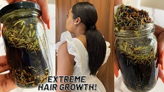 The Most Potent Hair Growth Oil😱 Do Not Wash It Out for Extreme Hair Growth [upl. by Eimmak86]