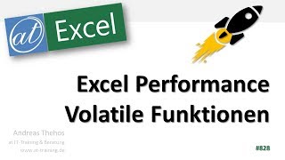 Volatile Funktionen vermeiden  Excel Performance [upl. by Yerac]