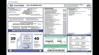 How to read the MSRP label on a car [upl. by Firestone664]