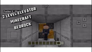 Minecraft Bedrock Elevator Tutorial [upl. by Sashenka582]