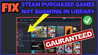 Purchased games not showing up in Steam library Fix [upl. by Atneciv]