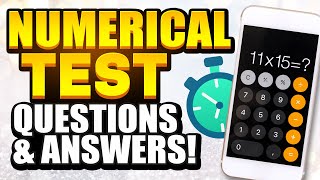 NUMERICAL REASONING TEST QUESTIONS amp ANSWERS How to PASS a Numerical Reasoning Test with 100 [upl. by Katushka117]