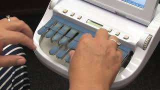 Video How a court reporter uses a stenotype machine [upl. by Aicilif528]