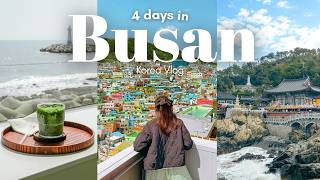 Trip to Busan 4 day itinerary Gamcheon cultural village cafes Sky capsule Korea Vlog [upl. by Einahteb]