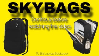 SKYBAGS 17L Biz Laptop Backpack Unboxing [upl. by Airekahs]