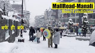 Heavy Live Snowfall in Mallroad Manali  Shimla  Solang Valley  Tosh [upl. by Watters]